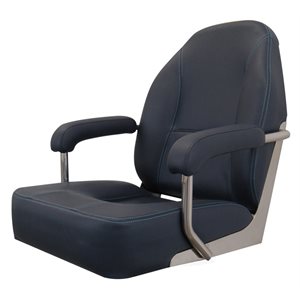 HIGH END DELUXE MOJO HELM SEAT DARK BLUE WITH LIGHT BLUE STITCHING