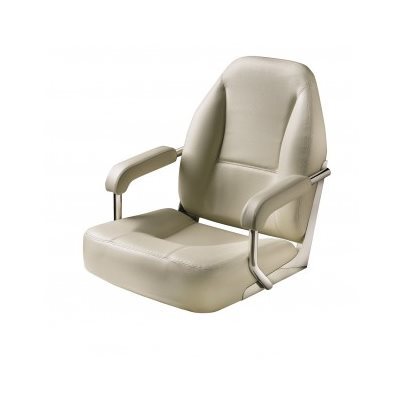 HIGH END DELUXE MOJO HELM SEAT OFF WHITE BEIGE STITCHING