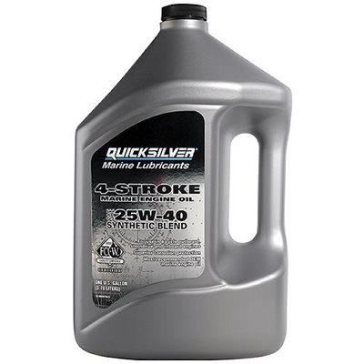 MERCURY 25W40 4-STROKE SEMI-SYNTHETIC MARINE ENGINE OIL - 3.78L