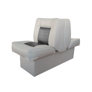 BACK-TO-BACK LOUNGE SEAT - GREY / CHARCOAL