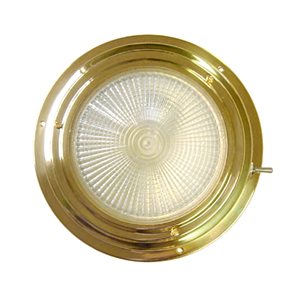 dome light,brass 5"halog w / dimmer