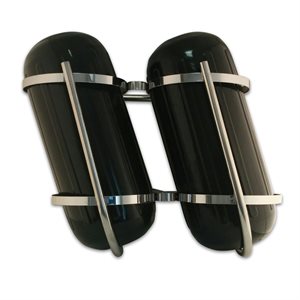 STAINLESS STEEL DOUBLE FENDER HOLDER 5 TO 7 1 / 2"