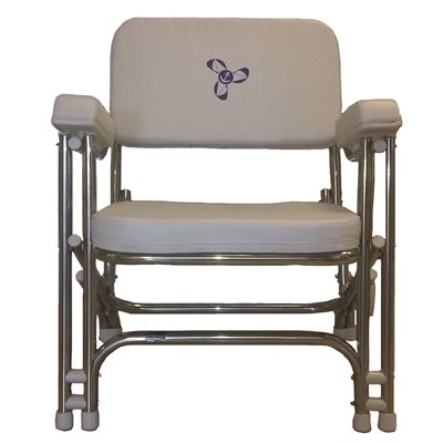 STAINLESS DELUXE PADDED FOLDING CHAIR
