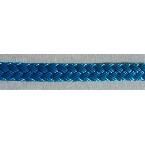 double braided polyester rope 1 / 4" blue 