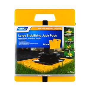 stabilizer jack pad, large (14.0"x11.7"pad), 2 pack