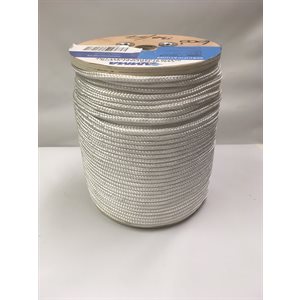 double braided floating olefin rope 1 / 4" white