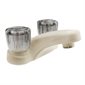 RV SHOWER FAUCET w / SMOKED ACRYLIC KNOBS - BEIGE