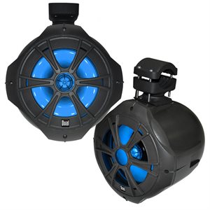 8'' WAKEBOARD TOWER SPEAKERS BLUE LED