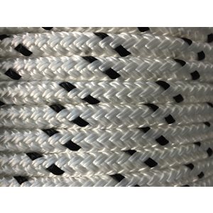double braided polyester rope 1 / 4" with black trace