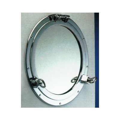 miroir hublot 162mm, chromé