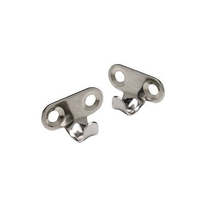 utility hooks, 1 1 / 4" x 1 1 / 4", stainless steel