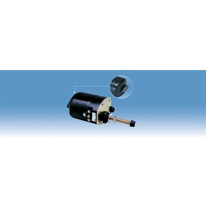 black plastic wiper motor 90°, 12v, 3.25'' shaft